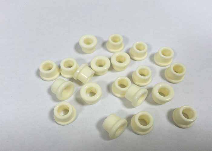 Industrial Al2O3 Textile Ceramic Eyelet Guides / Alumina Ceramic Parts High Hardness