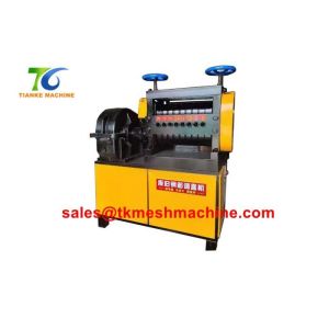 China 6mm To 14mm Scrap Semiautomatic Rebar Straightening And Cutting Machine on sale