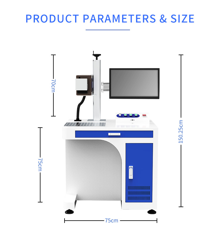 Desktop Portable Co2 Laser Marking Machine AC220V Flying Laser Marking Machine