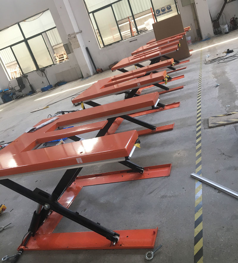Static Ultra Low Profile Scissor Lift Tables Pallet Lifter Table 1000kg 1500×1300mm