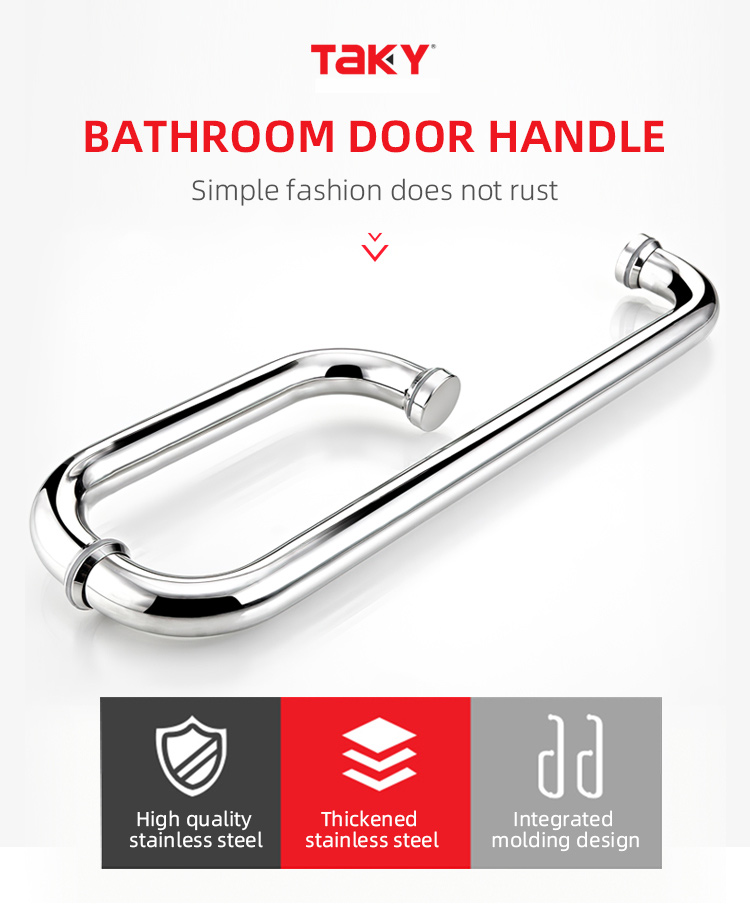 Durable Stainless Steel Sliding Glass Door Handle for Shower Door ISO9001 Certified
