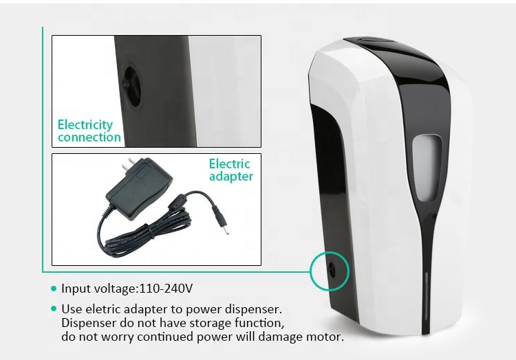 Electric antibacterial ABS plastic hand freestand touchless automatic soap sanitizer sterilizer dispenser
