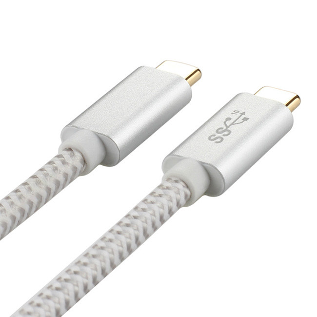 Braided Mesh 60W 10Gbps USB PD Cable High speed Metal Shell