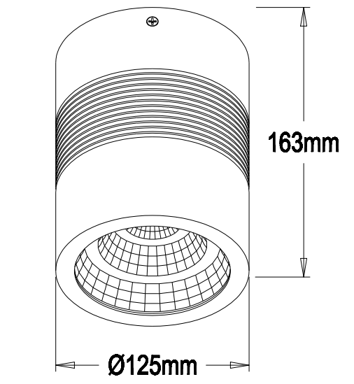 high power energy saving of led surface mounted led downlight with SAA&TUV certificate