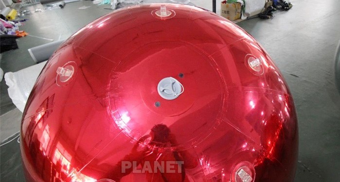 Christmas Decorative Ball 60cm Red PVC Inflatable Mirror Ball