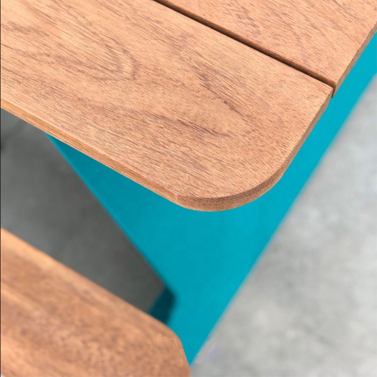 Hotsale Custom Make Outdoor Furniture Garden Dinning Table Wooden Picnic Table Modern Style Table Bench