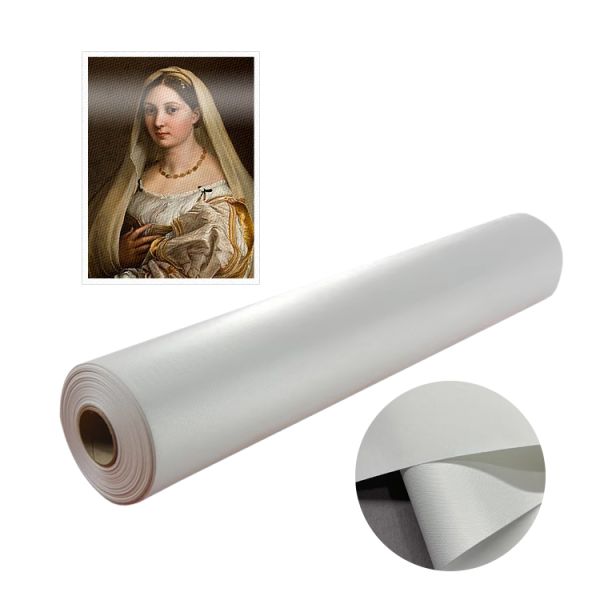High Gloss 320gsm Polyester Canvas Rolls for Fine Art Printing in Galleries and