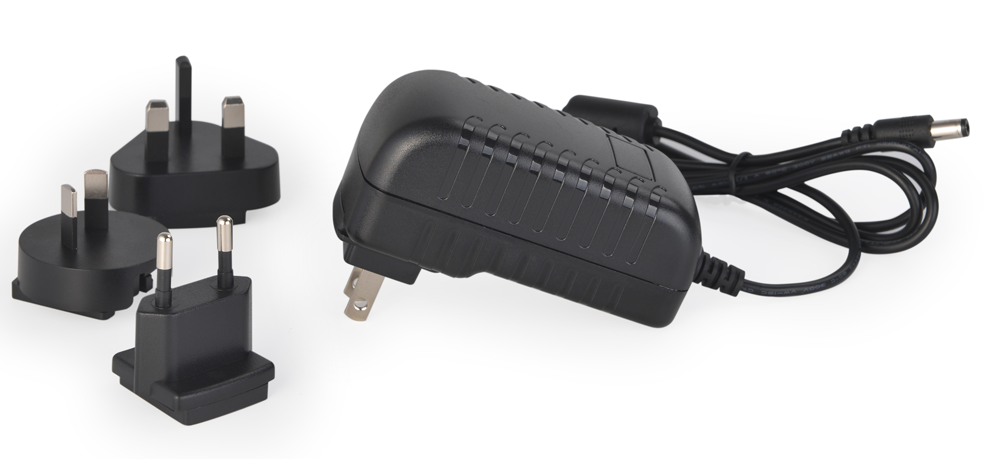 Interchangeable Universal Power Plug Adapter 12v 2.5a 30w
