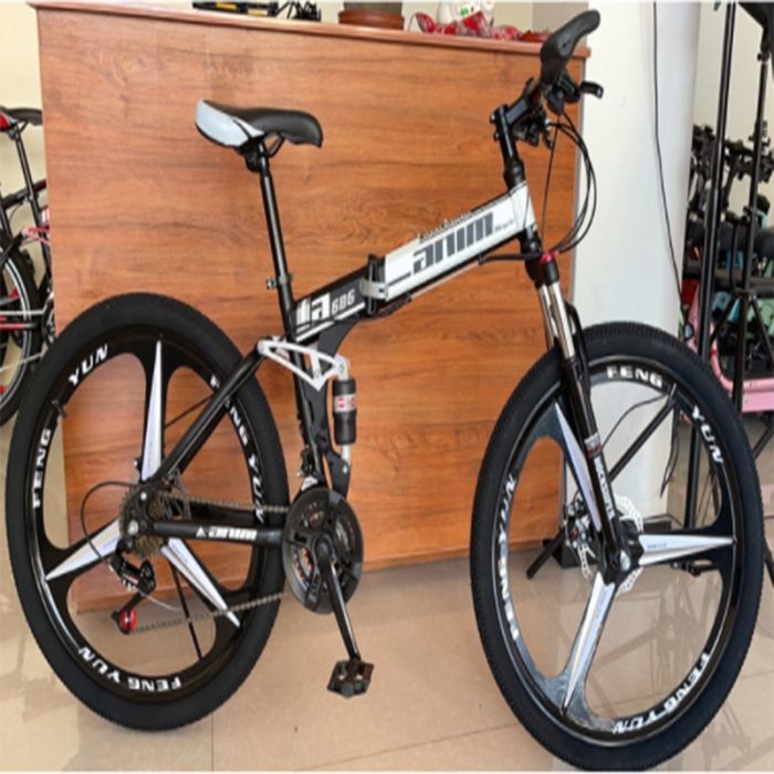High Carbon Foldable Mountain Bike , 26 Inch Off Road Mountain Bike
