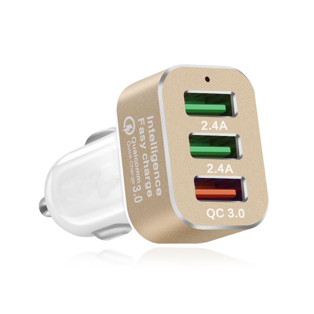 Quick Charge 3.0 42W USB 3 Ports Cell Phone Car Charger
