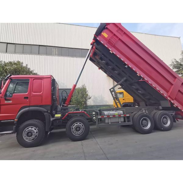 China HOWO 12 Wheels Sinotruk 8X4 Dump Truck 400hp For Mining LHD  U Type Container on sale China HOWO 12 Wheels Sinotruk 8X4 Dump Truck 400hp For Mining LHD  U Type Container on sale