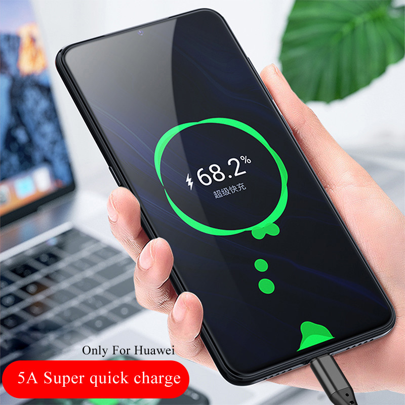 Fish Silk Weaving 5A Fast Charging USB Cables All In One For Huawei