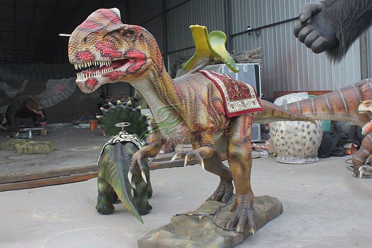 Waterproof Animatronic Dinosaur Ride , Jurassic World Monolophosaurus Dinosaur Ride
