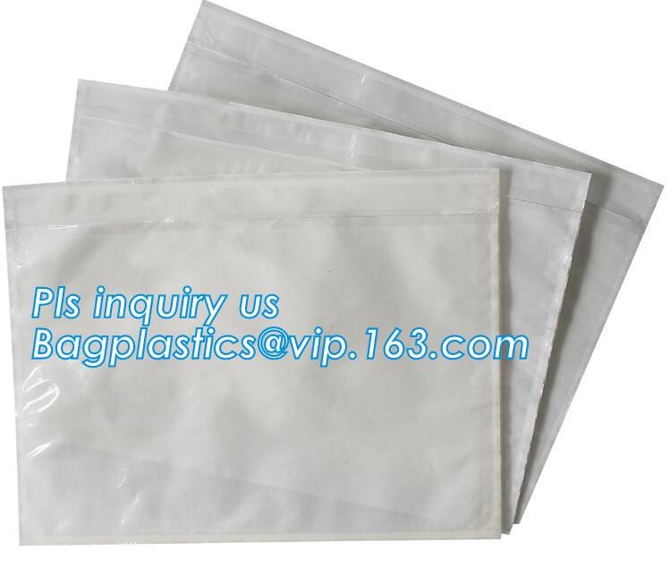 PP film 178*140mm invoice enclosed packing list envelopes, DHL Shipping pockets for waybill, A4 size plastic packing lis