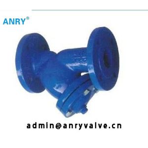 Flanged RF PN16 Y Type Strainer Cast Iron Class 126B Body SS304 Mesh