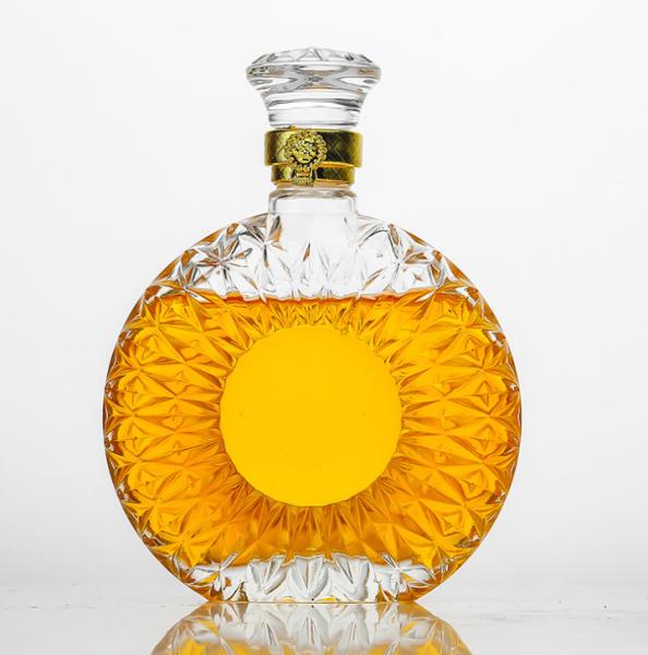 Glass Bottle for Whisky Vodka Wine Clear Empty Glass Wine Bottles 375ml 500ml