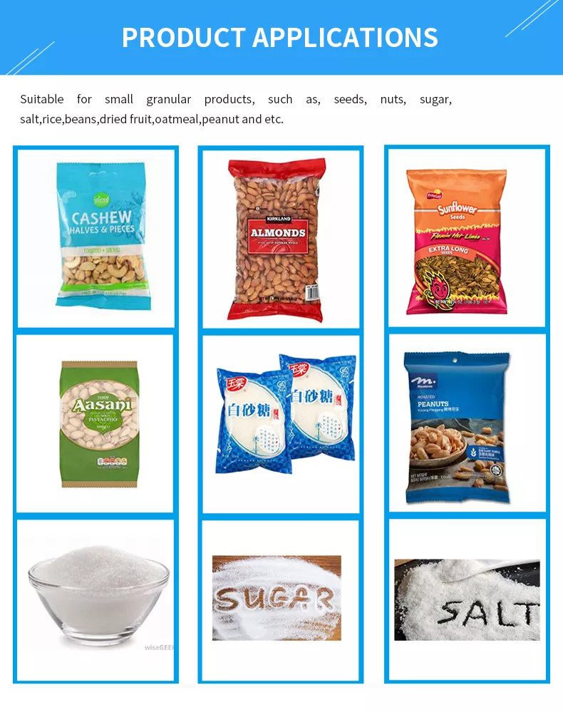 Automatic Solid Granule Packing Machine With PLC Control System
