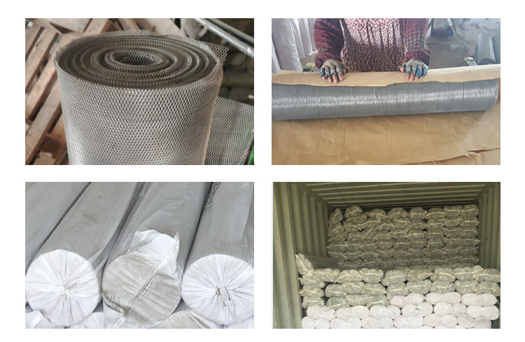 Hexagonal Expanded Metal Lath Sheet / Aluminium Mesh Gutter Guard Anodized