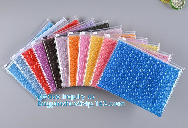 Recyclable Reusable PE Bubble Zipper Bag Slider Bag For Cosmetic Lash Goods Package US Free Shipping Cosmetic Makeup