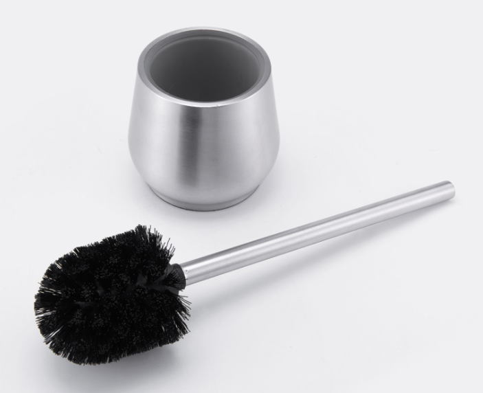 Wall Mounted Stainless Steel Toilet Brush And Holder For Hotel Custom Logo