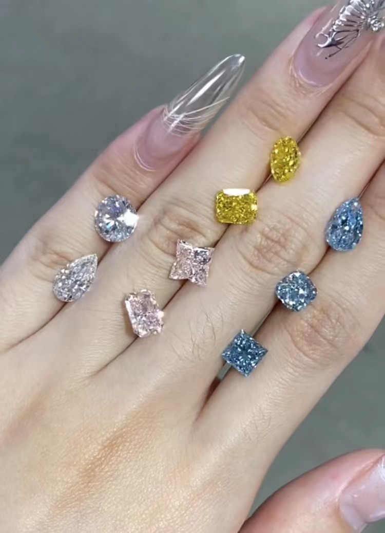 Certified Synthetic Diamonds round loose diamond lab grown diamonds jewelry CVD rings