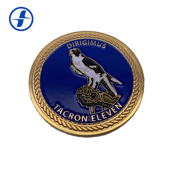 Different Styles Military Challenge Coins / 3D Logo Gold Metal Coins