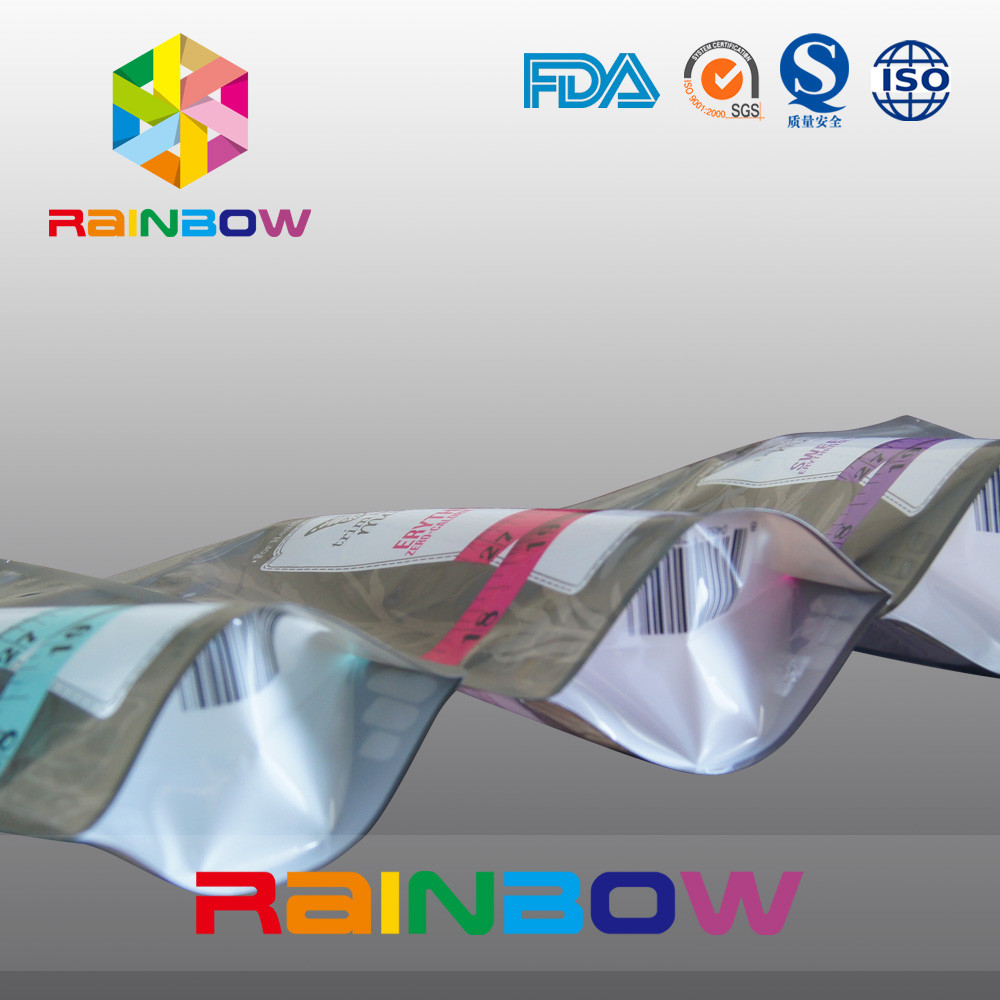 Aluminum Foil Bottom Gusset Bags k Storage Puffed Rice Powder Packaging