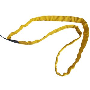 3t Choke Lifting Cylindrical Objects Polyester Endless Round Sling Yellow Color