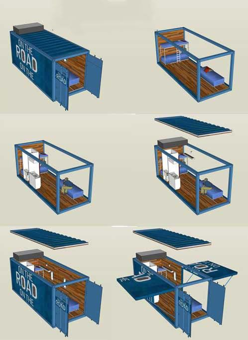 4m Flat Pack Insulated Containers With Life Time 20 Years Steel Frame