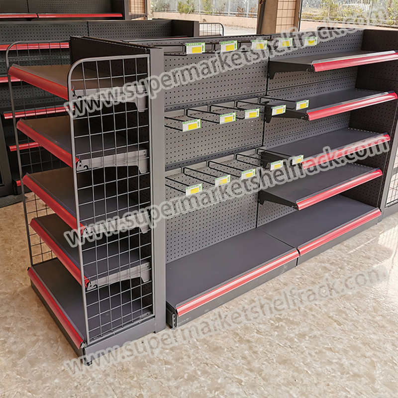 Supermarket Store Shelf Convenience Store Gondola Rack Display Steel Groceries Shelves