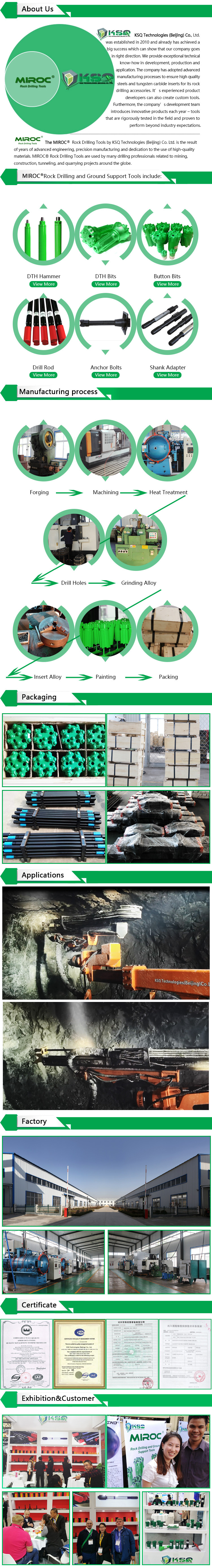 High Efficiency Low Pressure Alloy Steel Down The Hole DTH Hammers For Water Well Drilling