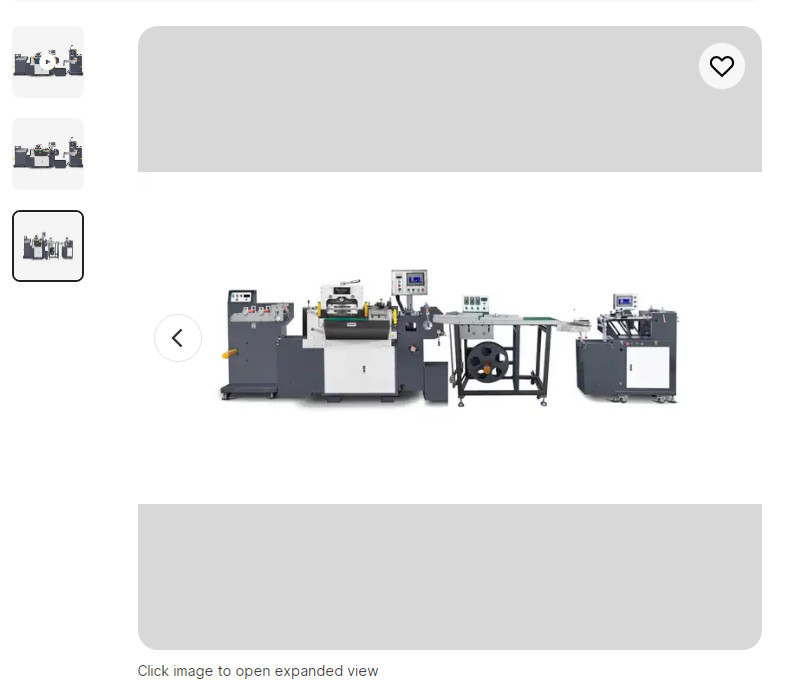 PLC Control Barcode Label Die Cutting Machine High Efficiency For Paper / Plastic Material