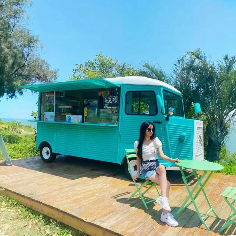Food Trailer Vintage Mobile Sales of Various Commodities Customized Citroen HY Van