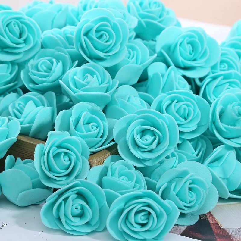500pcs/bag Foam Rose Head 3.5cm Artificial Flower for DIY Making Rose Bear Top Quality