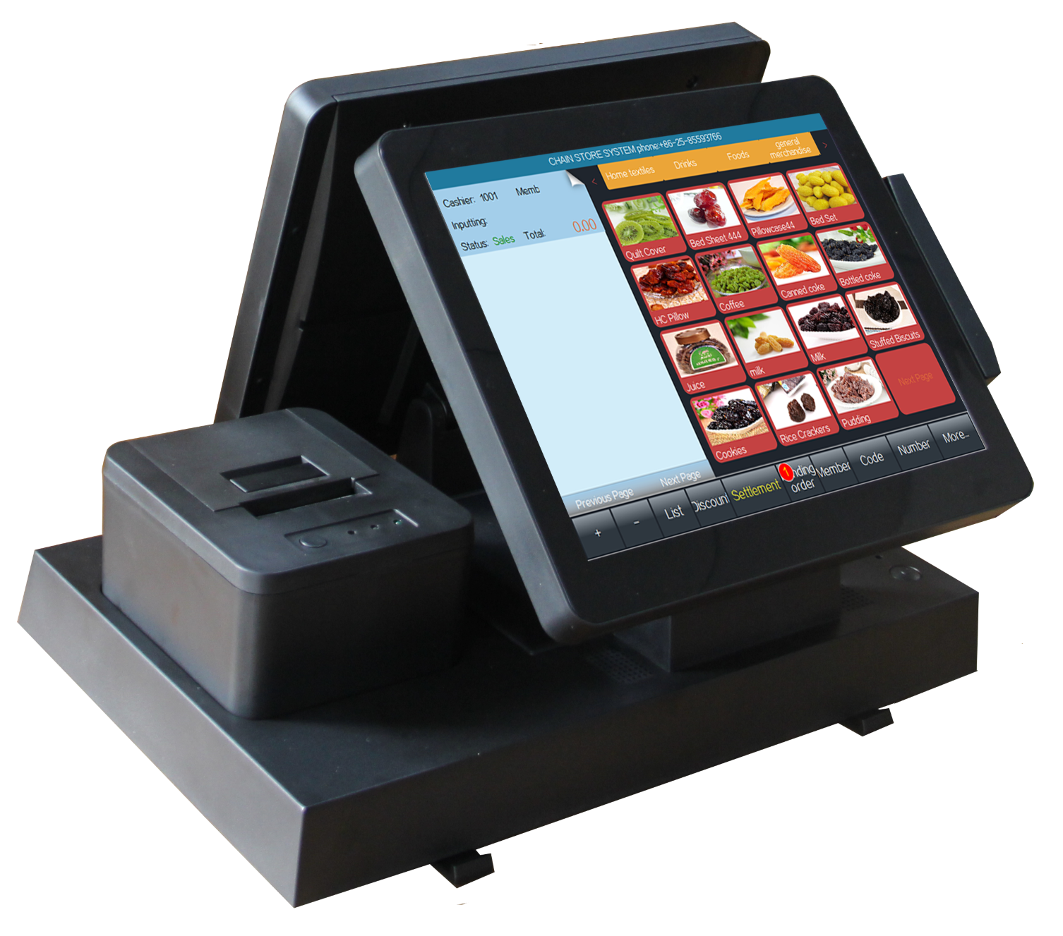 RK3288 Quad Core 1.8GHz 12.1 inch Touch Screen Cash Register with Advanced POS Device