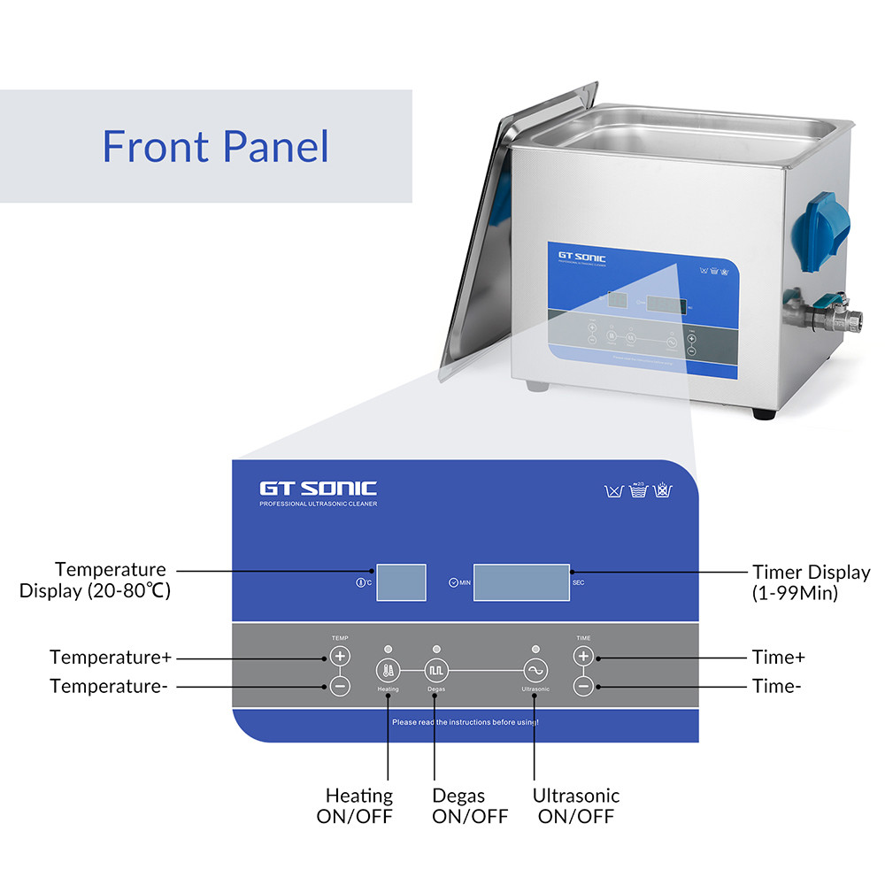 13L Tank GT Sonic Ultrasonic Cleaner With 40kHz Frequency 300W Power