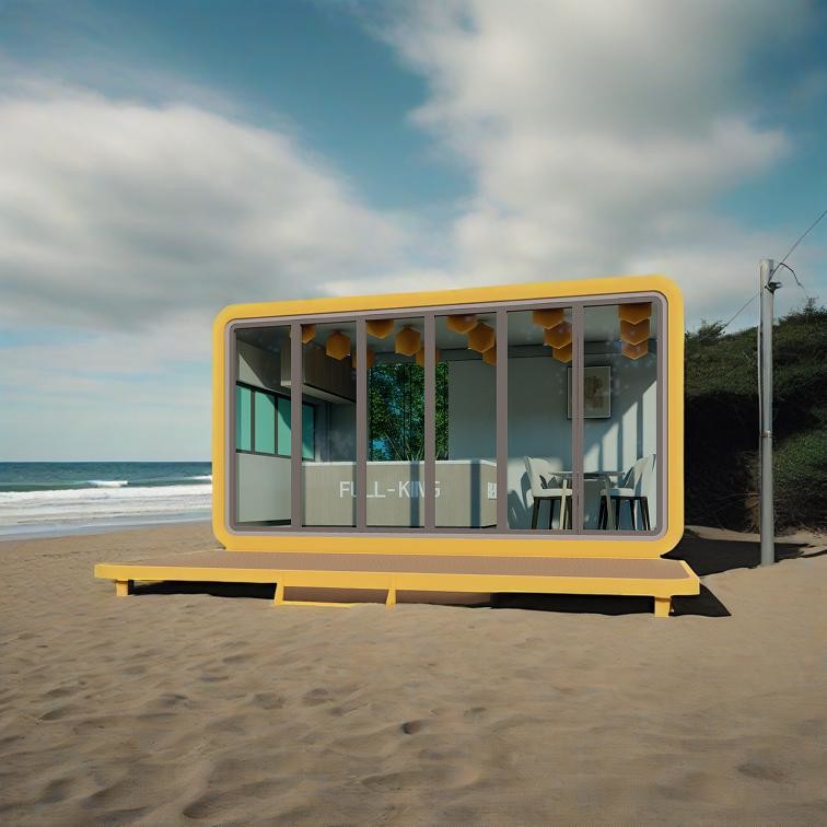 6x3x2.8m Customized Layout Prefab Capsule House 18m2 Floor Area