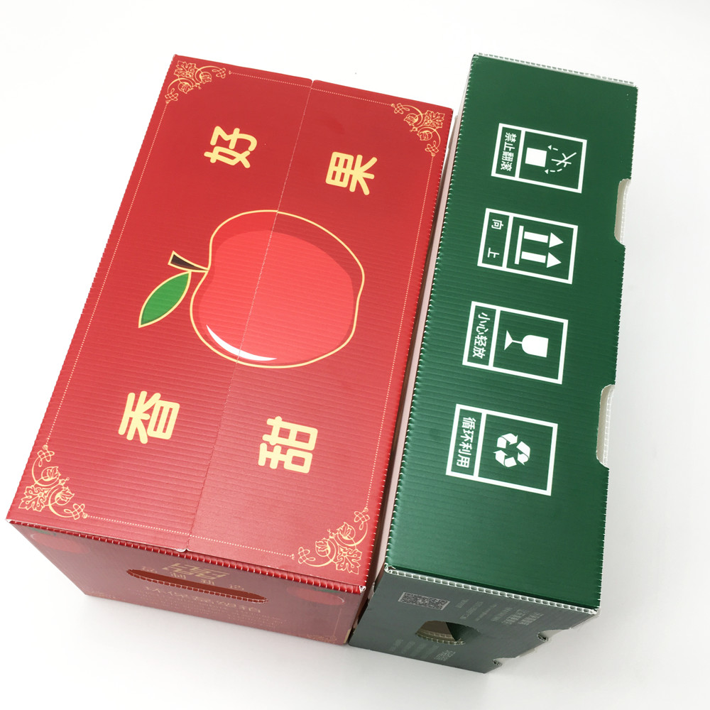 Multi Colour CMYK Corrugated Plastic Packaging Boxes Freezing Shortage