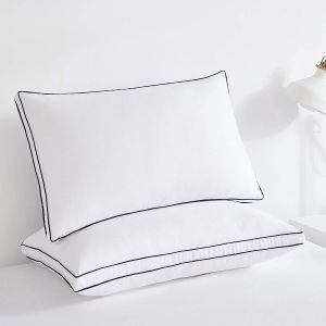 China Gusset White Rectangular Microfiber Stuffed Pillow Machine Washable Microfiber Pillow on sale