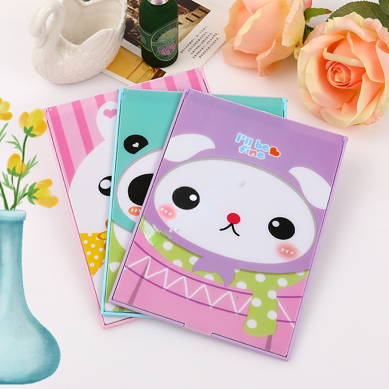 Travel-Friendly Makeup Mirror with Little Logo Foldable and Easy to Store