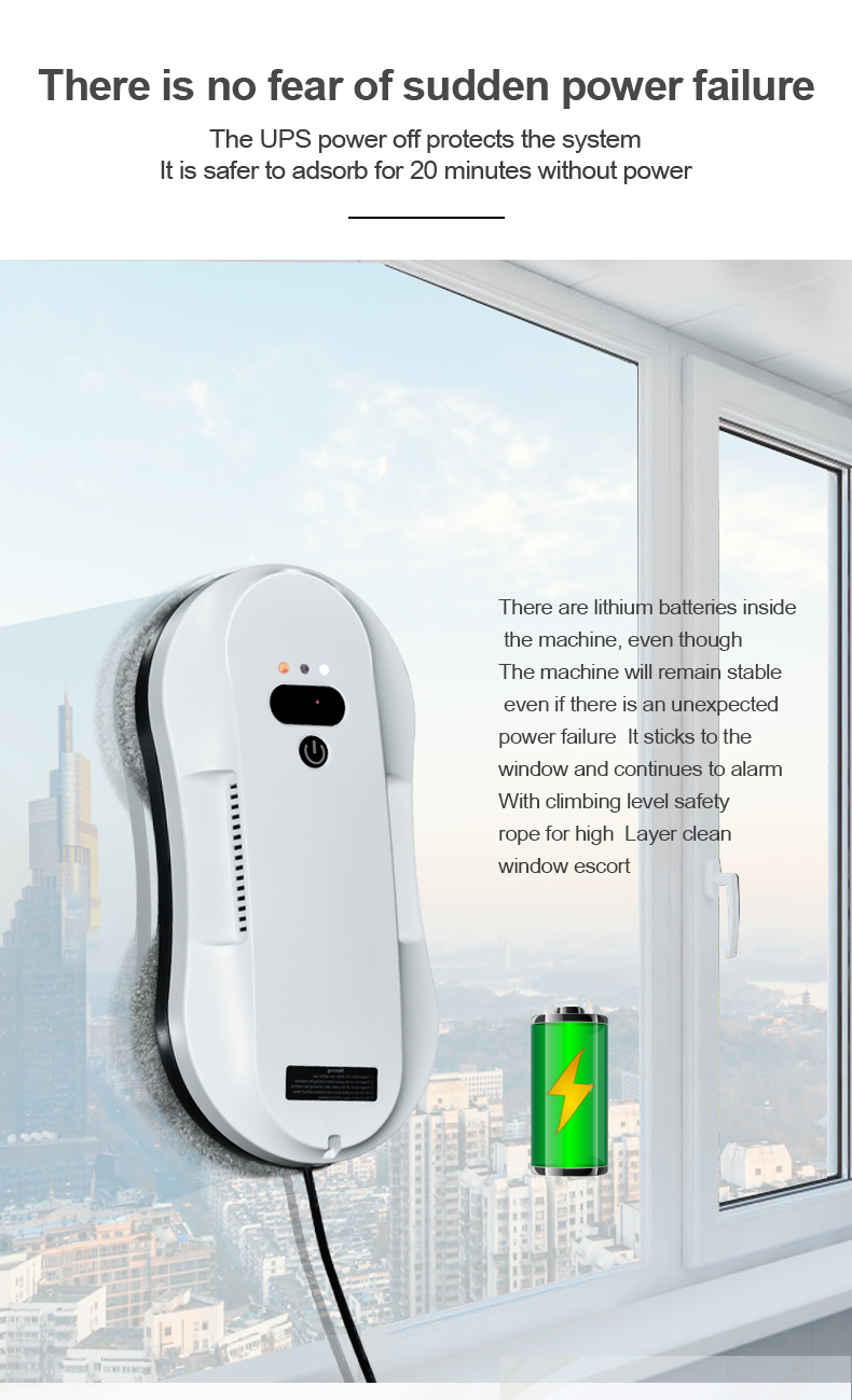 AC110-240v Voltage Smart Window Cleaner Robot for Easy and Convenient Glass Cleaning