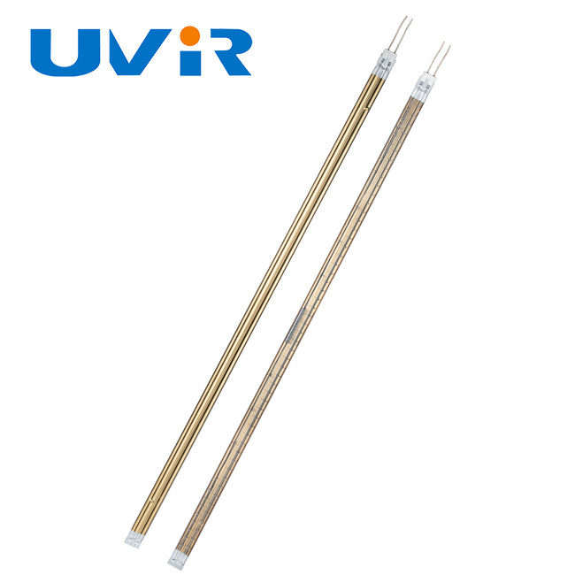 Gold coating Medium Wave Infrared Lamp 1060mm Heating length