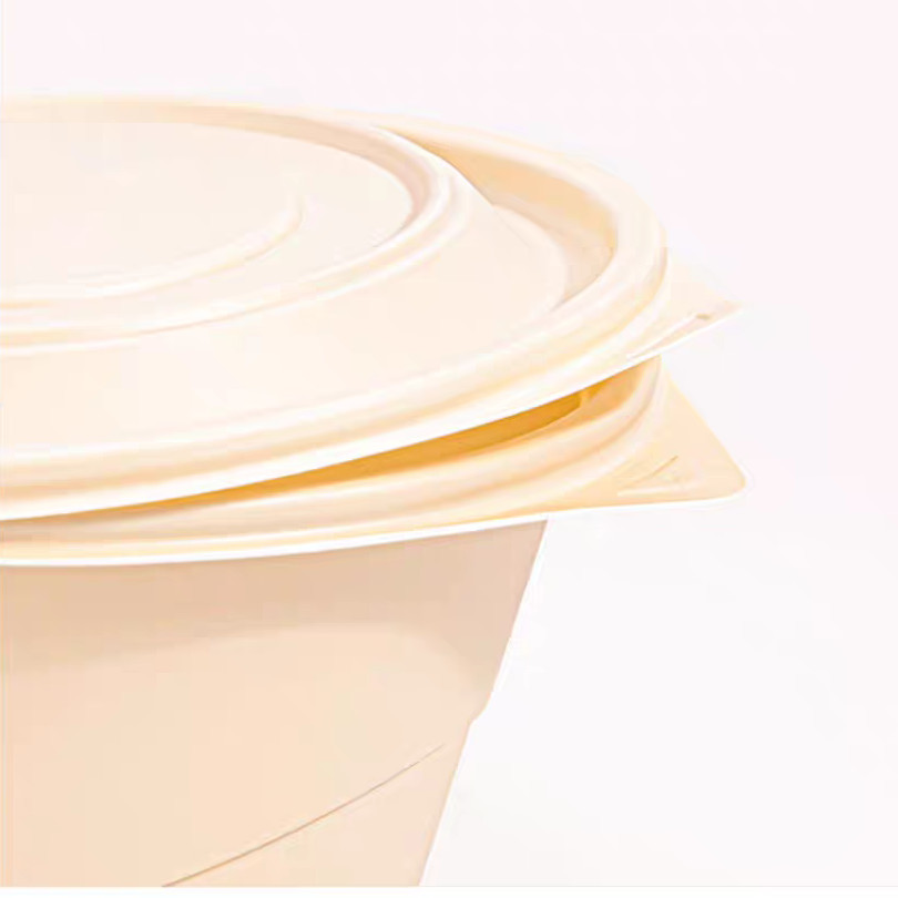Disposable Blister Noodles Biodegradable Container Round Eco Friendly Bowl