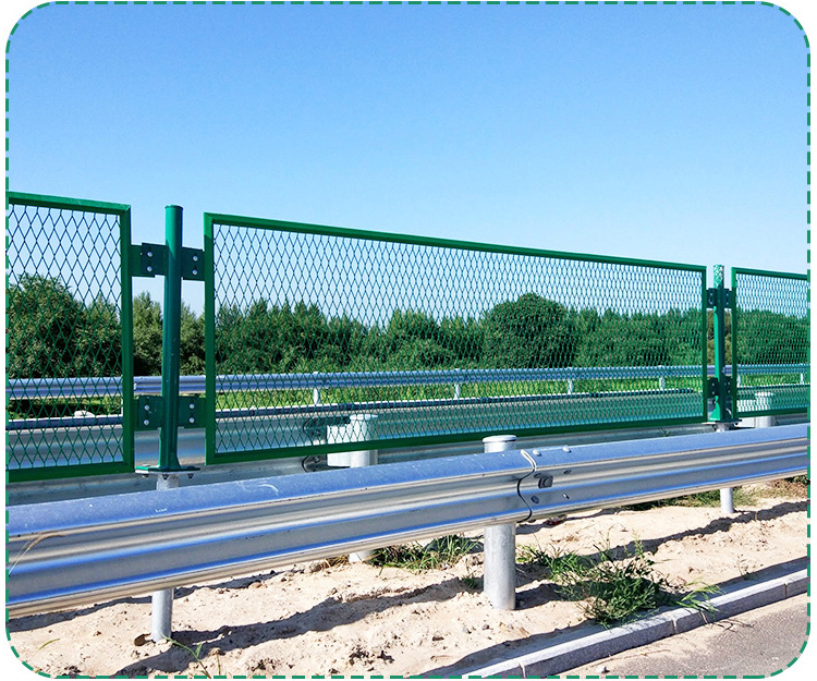 Flattened Expanded Metal Wire Mesh Fence For Road Anti-Glare Bridge Anti-Glare Mesh