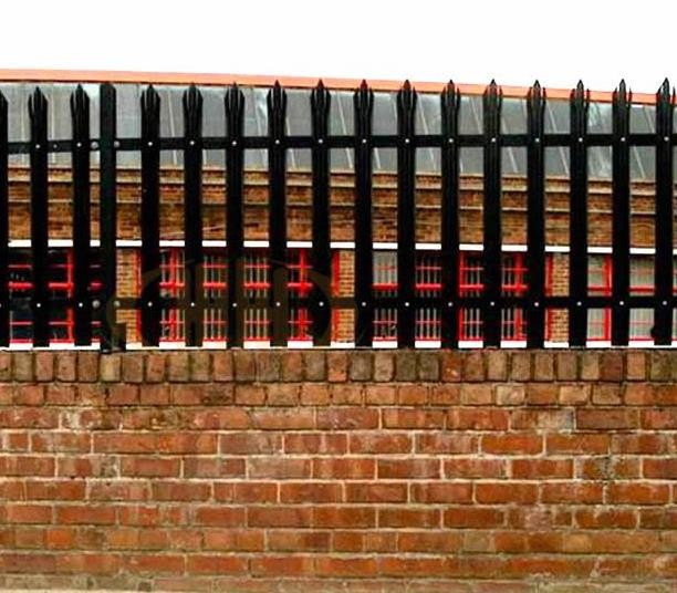 Customized Outdoor Steel Palisade Fencing Zinc Plating Security Morden