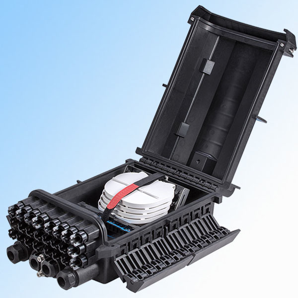 SC Adapters Fiber Optic Junction Box , Wall Mount Fiber Distribution Box Flipped Over Without Screw