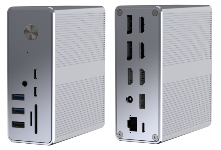 Power Delivery Up To 120W USB-C Hub Docking Station WithmicroSD3.0 Card Reader with Performance
