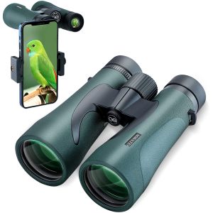 Adults 12X50 HD Binoculars With Phone Adapter High Power Binocular Telescope