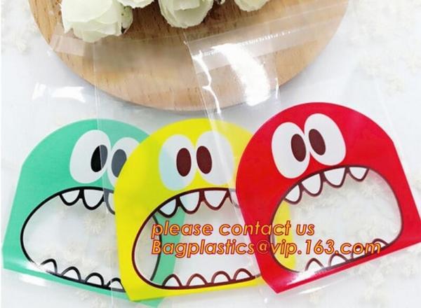 Merry Christmas Santa Claus Snowman Fudge Gift Cellophane Cookie Candy Bag,Xmas