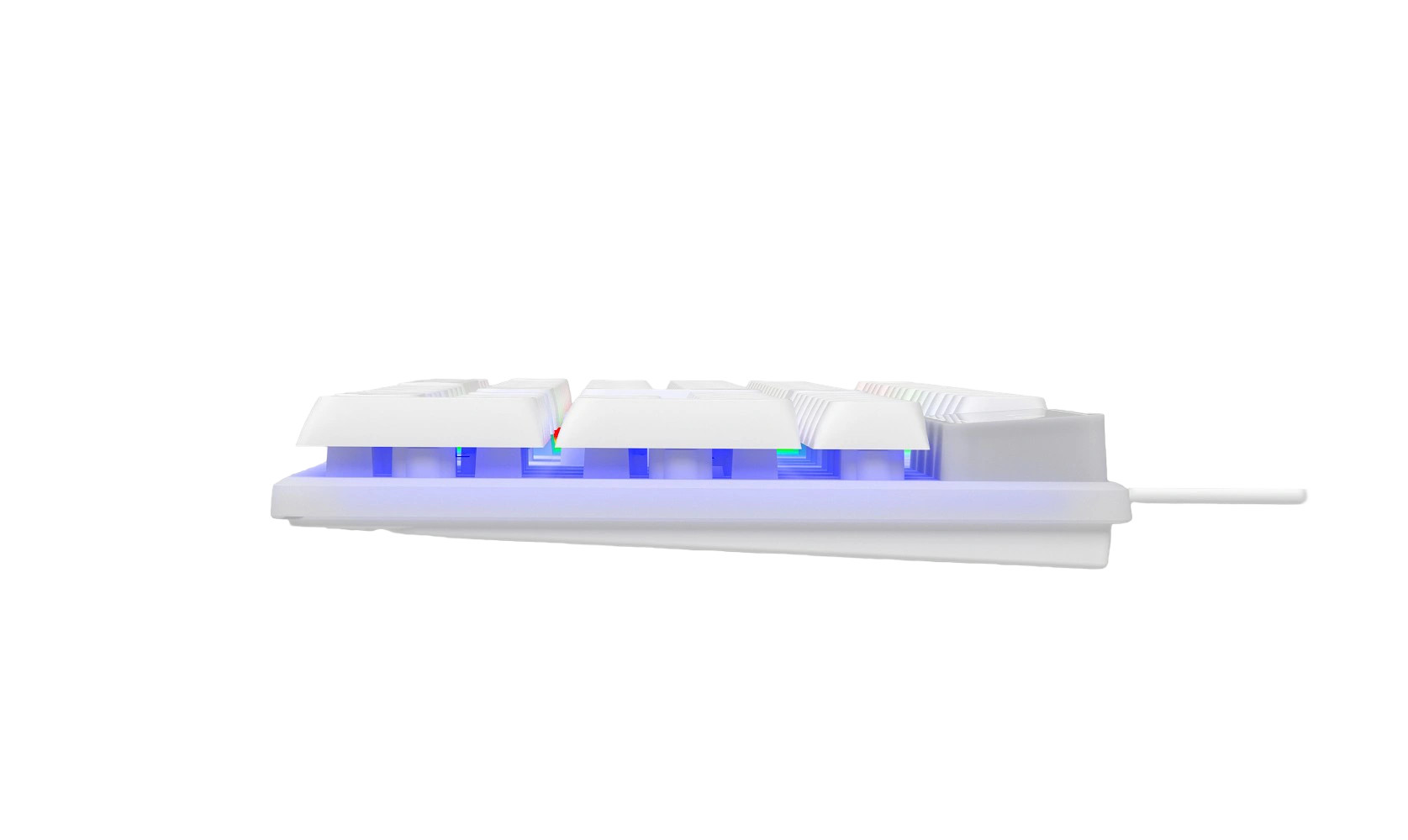 104 Keys Full-size Gaming Keyboard easy To Carry Cool LED Rainbow Backlight All FN+F1-F12 Keys